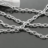 1m Stainless Steel Iron Round Oval Link Chains 4.5mm 6mm 7mm
