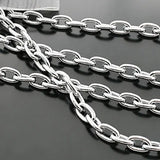 1m Stainless Steel Iron Round Oval Link Chains 4.5mm 6mm 7mm