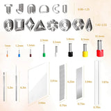 165PCS Polymer Clay Cutters for Earrings Stainless Steel Jewelry D0LC