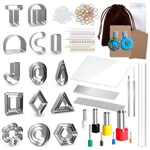 165PCS Polymer Clay Cutters for Earrings Stainless Steel Jewelry D0LC