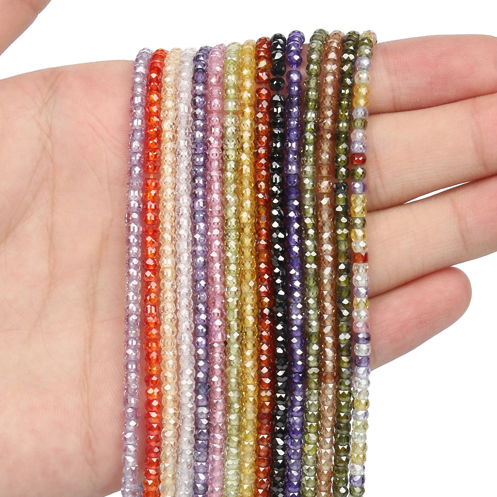 168pcs Multicolor Zircon Round Beads for Jewelry Making Diy Bracelet Accessories
