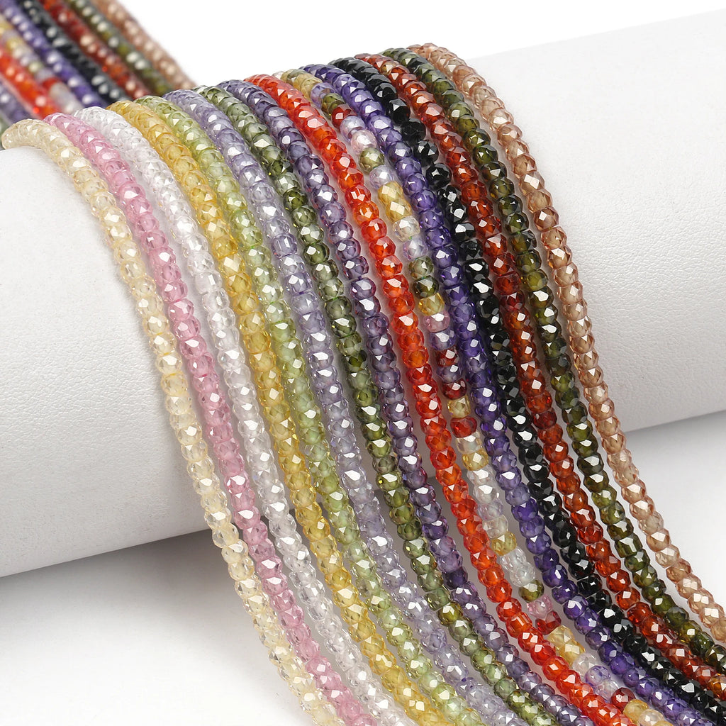 168pcs Multicolor Zircon Round Beads for Jewelry Making Diy Bracelet Accessories
