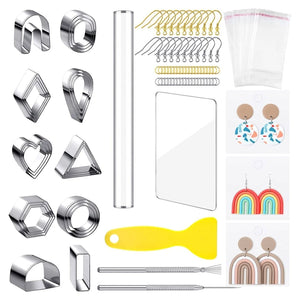 169 Pcs Polymer Clay Cutters Earring Cutters DIY Art