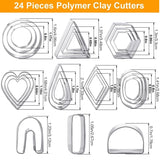 169 Pcs Polymer Clay Cutters Earring Cutters DIY Art