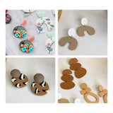 Polymer Clay Cutters Set 39 Shapes Stainless Steel Earring Cutters