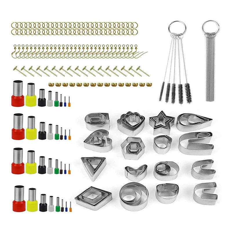 Polymer Clay Cutters Set 39 Shapes Stainless Steel Earring Cutters