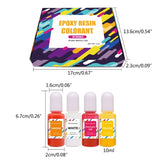 16 Colors 10ml Resin Pigment for DIY UV Epoxy Mold Dye