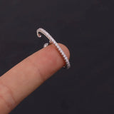 16G CZ Cartilage Stud Tragus Earring Conch Flat Back Dainty Piercing
