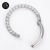 16G Titanium Circular Barbell Horseshoe Body Jewelry