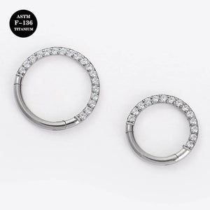 16G Titanium Circular Barbell Horseshoe Body Jewelry