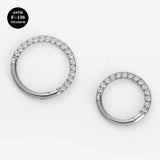 16G Titanium Circular Barbell Horseshoe Body Jewelry