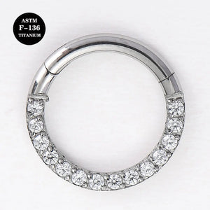 16G Titanium Circular Barbell Horseshoe Body Jewelry