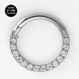 16G Titanium Circular Barbell Horseshoe Body Jewelry