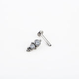 16G Titanium CZ Labret Lip Rings Piercing Oreja Ear Cartilage Piercings