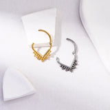 16G Titanium Water Droplet Closure Nose Ring