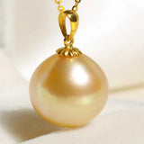 16MM Shell Pearl Pendant Collarbone Necklace Classic Holiday Gift