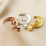 Moon Star Mother Baby Keepsake Breast Milk Pendant