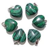 Labradorite Heart Pendants 12pcs for Jewelry Making