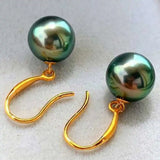 Peacock Shell Pearl Beads Earrings 18k Hook Eardrop Party Ear stud