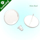 16MM Round Stud Earring, Silver, 50pcs/Lot