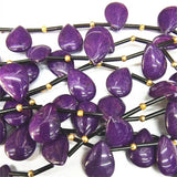 16PCS Teardrop Shape Jade Stone 13X18MM Necklace Making DIY Jewelry Findings