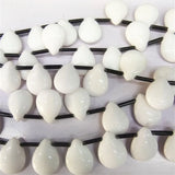 16PCS Teardrop Shape Jade Stone 13X18MM Necklace Making DIY Jewelry Findings