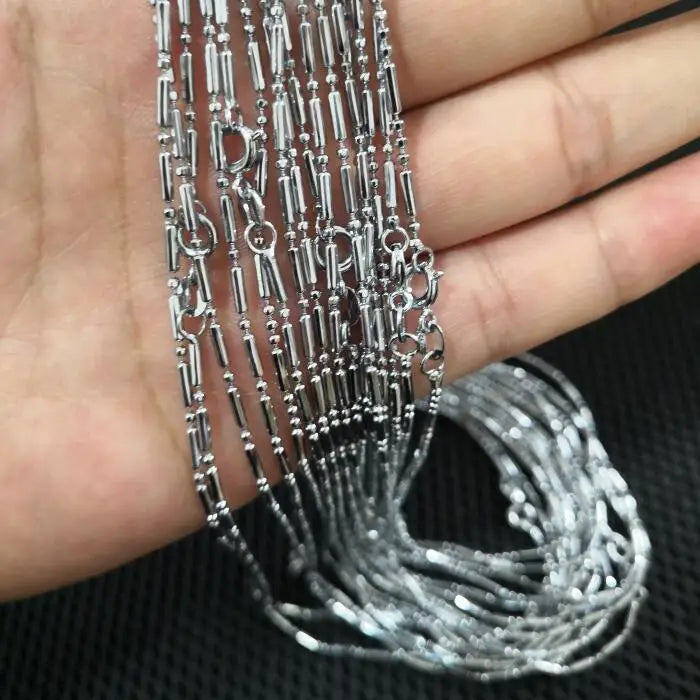 16PCS 50cm/20in Bamboo Copper Chains for Charms Pendants