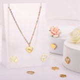 16Pcs Stainless Steel Love Heart Charms for Jewelry Making