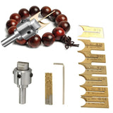 16Pcs Carbide Ball Blade Woodworking Milling Cutter Molding Router Bit Set