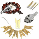 16Pcs Carbide Ball Blade Woodworking Milling Cutter Molding Router Bit Set