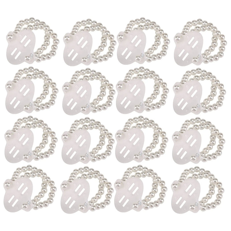 16Pcs Pearl Wrist Bands Corsage Wedding Decor