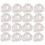 16Pcs Pearl Wrist Bands Corsage Wedding Decor