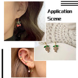 16Pcs CZ Golden Fruit Charms for DIY Jewelry Making