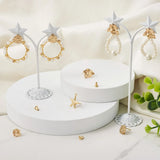 16Pcs Golden Stud Earrings Base with Loop for Women DIY Dangle Earrings