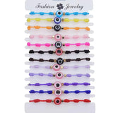 16Pcs Knot Rope Evil Eye Charm Bracelet Lucky Amulet Adjustable