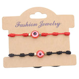 16Pcs Knot Rope Evil Eye Charm Bracelet Lucky Amulet Adjustable
