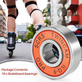 16Pcs/Lot SKATING TWINCAM ILQ-9 608Zz Ball Bearings for Skate Board Shoes -9