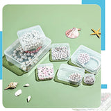 16Pcs Clear Beads Box Organizer Storage for Crafts Jewelry