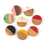 16Pcs Resin Walnut Pendant for DIY Bracelet Necklace Making
