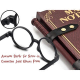 16Pcs Wizard Glasses Round No Lenses, Tattoos for Costume Party