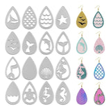 16 Metal Sea Creatures Teardrop Earring Die Cuts Molds DIY Crafts Supply