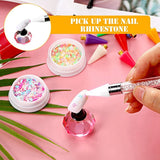 16Pcs Nail Rhinestones Picker Replacement Head Tips For Dotting Pen