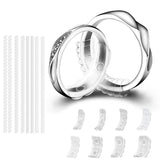 16 Pcs Ring Size Adjuster Reducer Spiral Style Transparent Smaller Wedding Guard