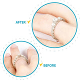 16 Pcs Ring Size Adjuster Reducer Spiral Style Transparent Smaller Wedding Guard