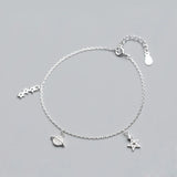 Star Planet Silver Chain Bracelet - Fine Jewelry for Women Girls