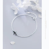 Aircraft Silver Chain Bracelet For Women Girls 16-19cm