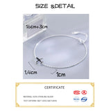 Aircraft Silver Chain Bracelet For Women Girls 16-19cm