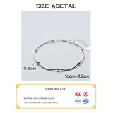 Minimalist Silver Chain Bracelet for Women Girls
