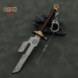 Toji Fushiguro Jujutsu Kaisen Metal Weapon Model Keychain
