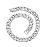 Hip Hop Iced out Cuban Chain Necklace Bling Jewelry AC002